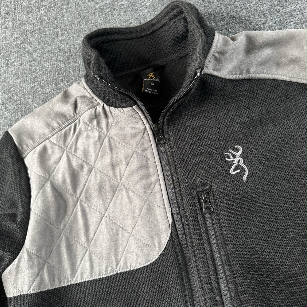 Browning Performance Field Jacket Small Gray Black Fill Zip